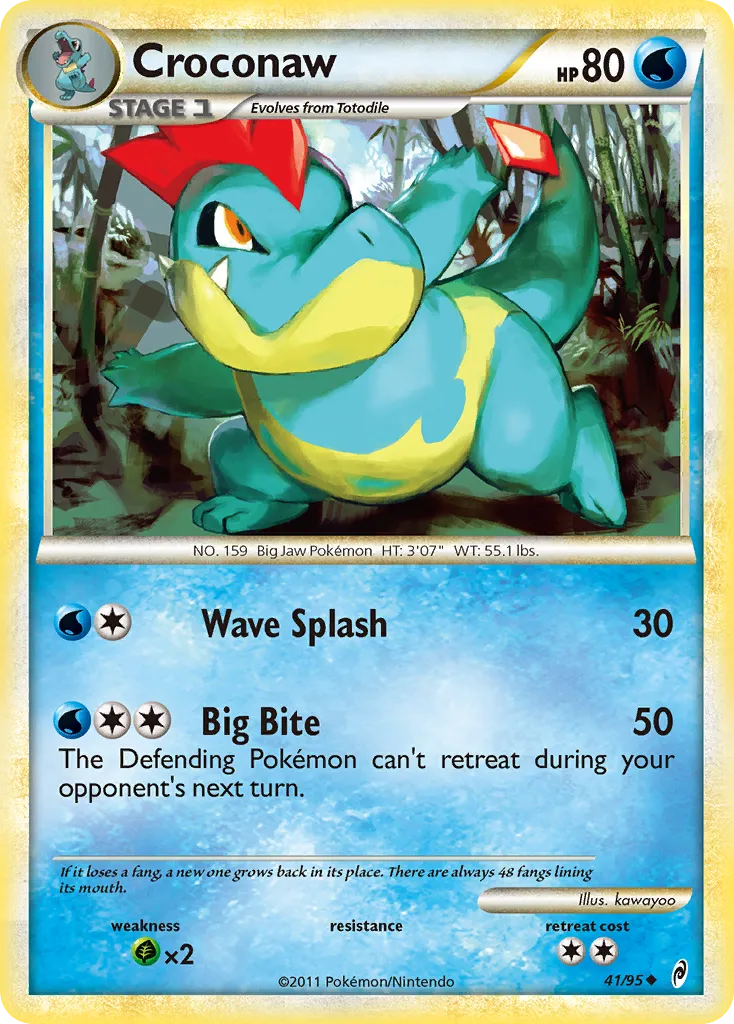 2011 Call of Legends Croconaw #41/95 Uncommon card image