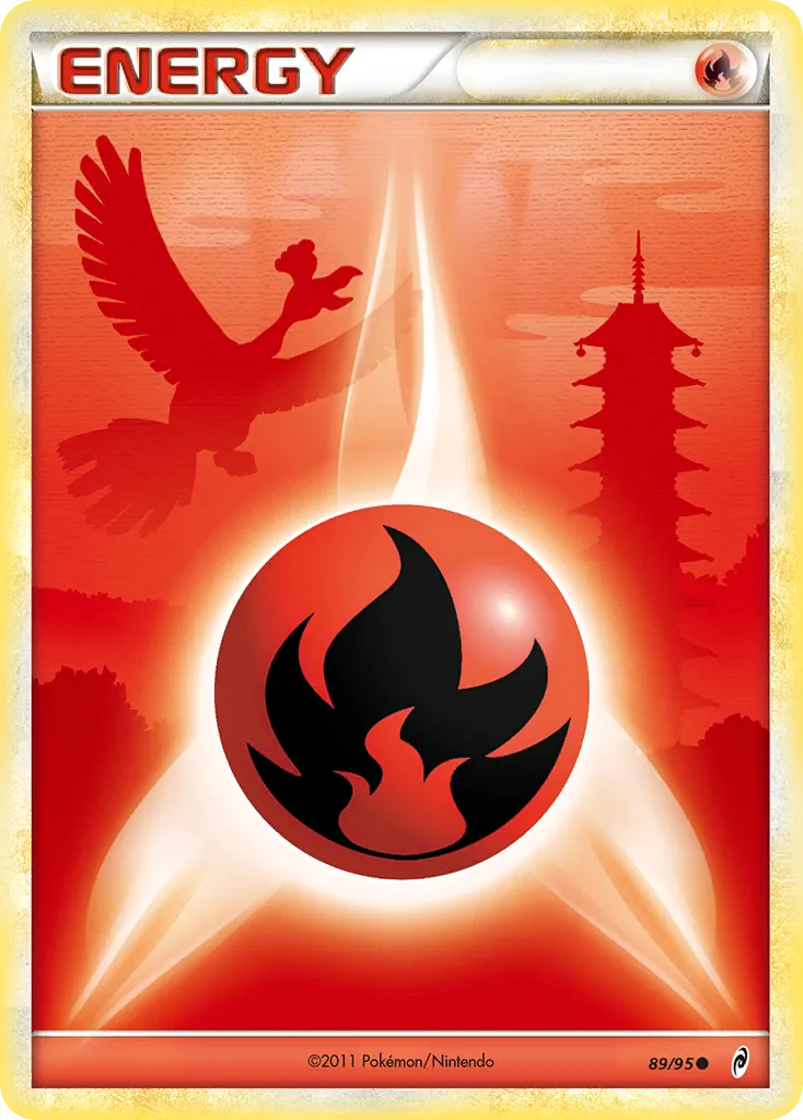 2011 Call of Legends Fire Energy Common #89/95 Common card image
