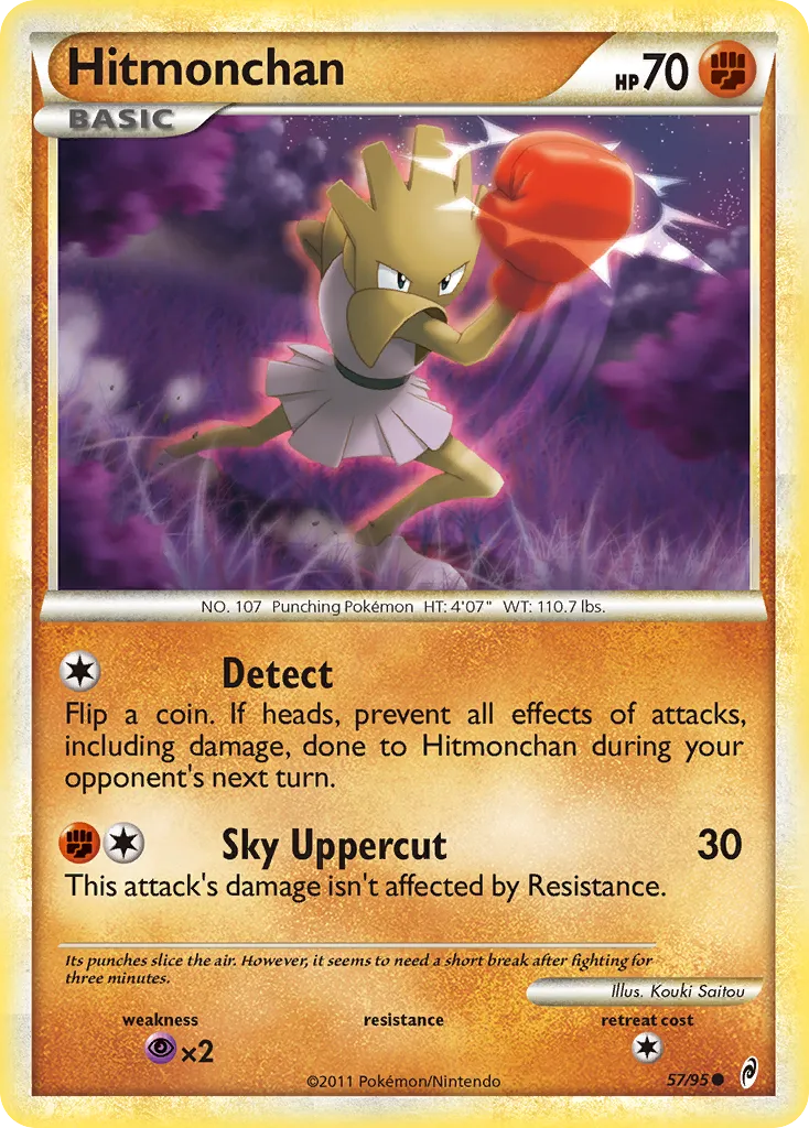 2011 Call of Legends Hitmonchan Common #57/95 Common card image