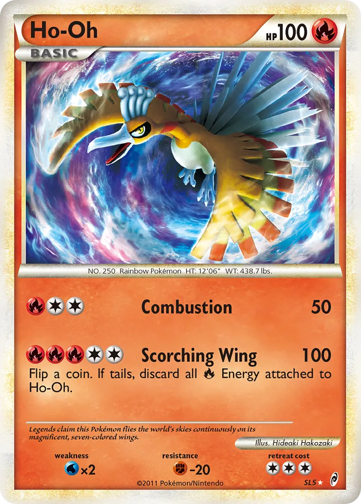 2011 Call of Legends Ho-Oh Rare Holo #09/95 Rare Holo card image