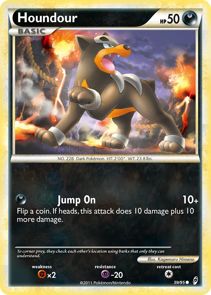 2011 Call of Legends Houndour Common #59/95 Common card image