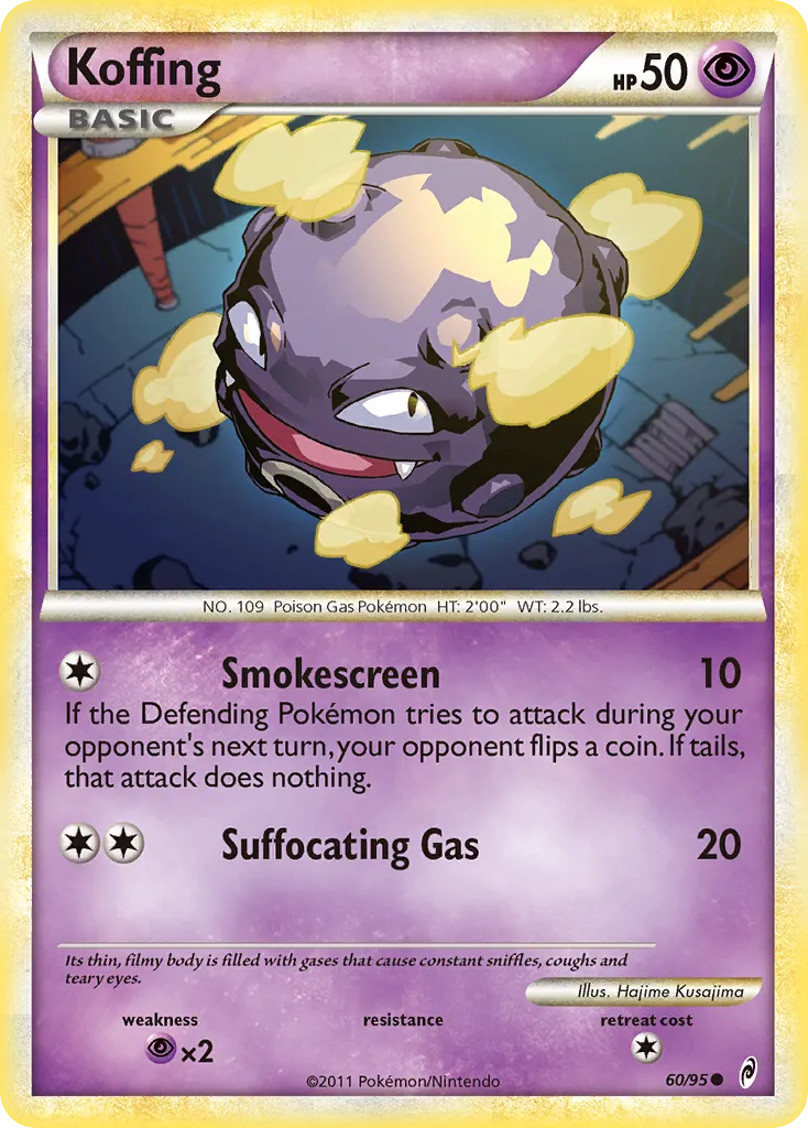 2011 Call of Legends Koffing Common #60/95 Common card image