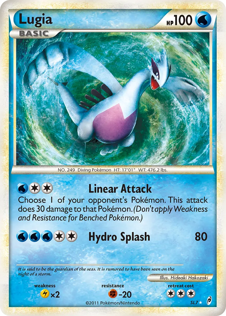 2011 Call of Legends Lugia #SL7 Rare Holo card image
