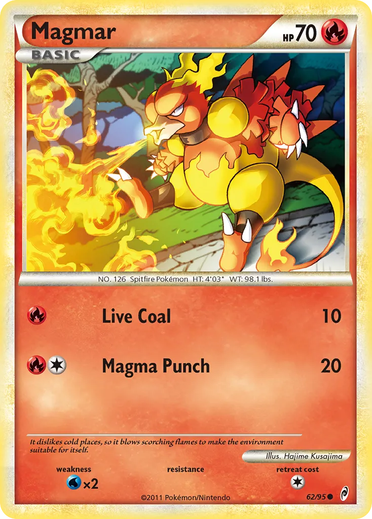2011 Call of Legends Magmar Common #62/95 Common card image