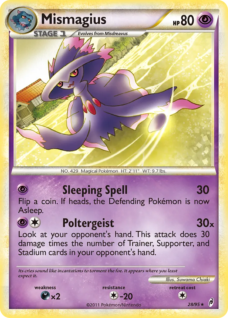 2011 Call of Legends Mismagius Rare #28/95 Rare card image