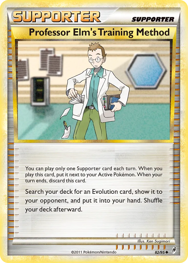 2011 Call of Legends Professor Elm's Training Method #82/95 Uncommon card image