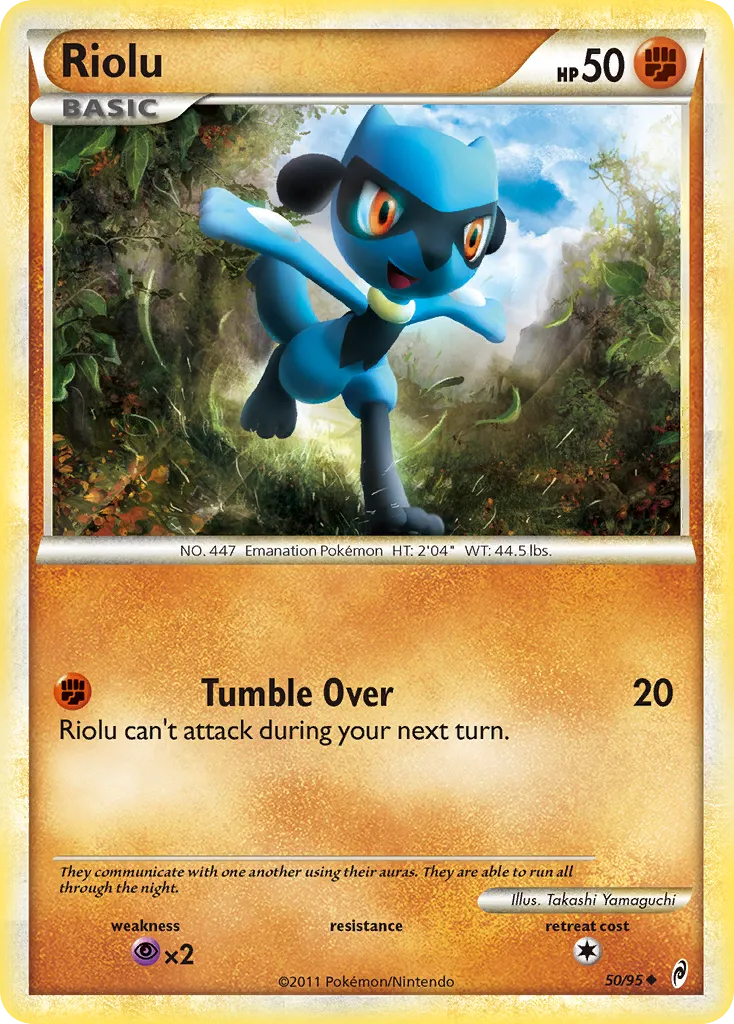 2011 Call of Legends Riolu #50/95 Uncommon card image