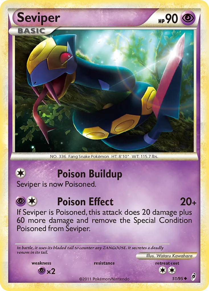 2011 Call of Legends Seviper #51/95 Uncommon card image