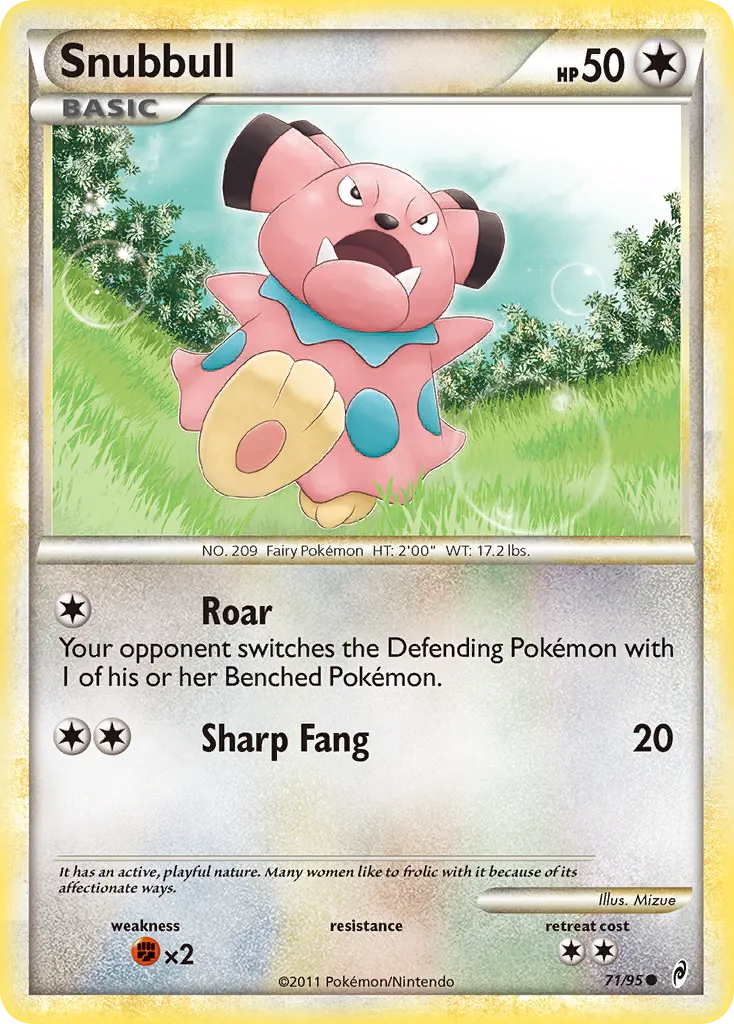 2011 Call of Legends Snubbull Common #71/95 Common card image