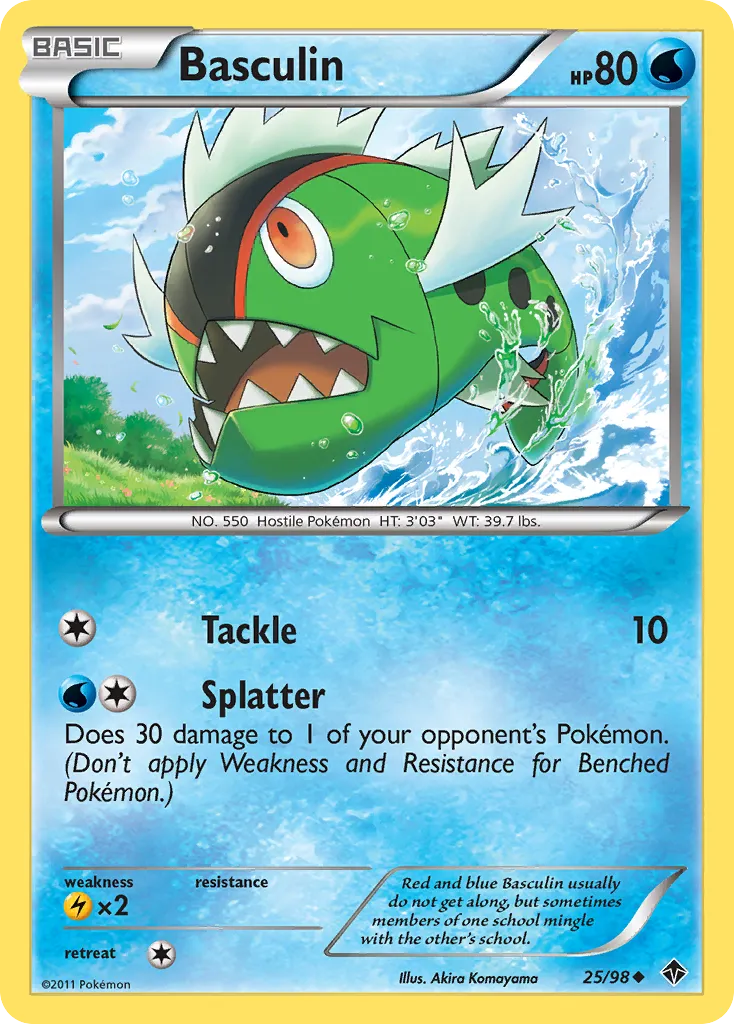 2011 Emerging Powers Basculin #25/98 Uncommon card image