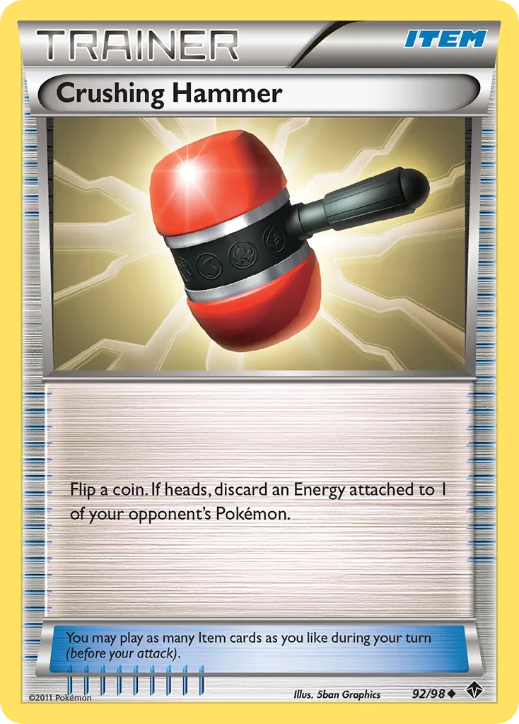 2011 Emerging Powers Crushing Hammer Uncommon #92/98 Uncommon card image