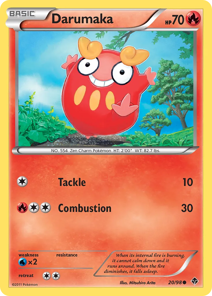 2011 Emerging Powers Darumaka Common #20/98 Common card image