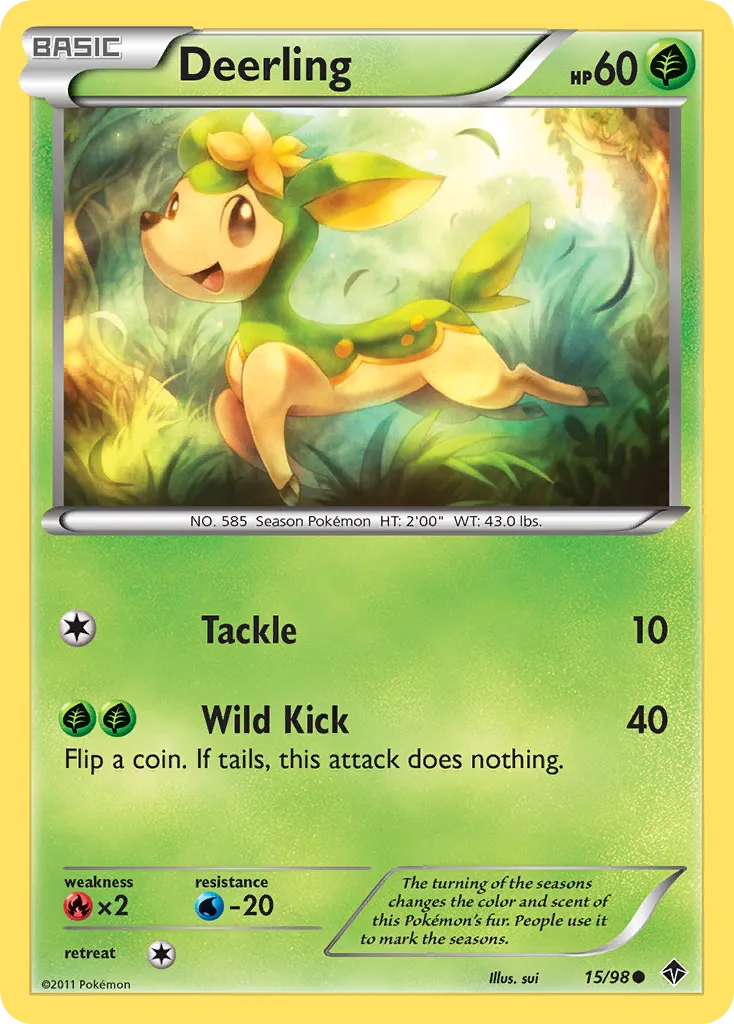 2011 Emerging Powers Deerling Common #15/98 Common card image