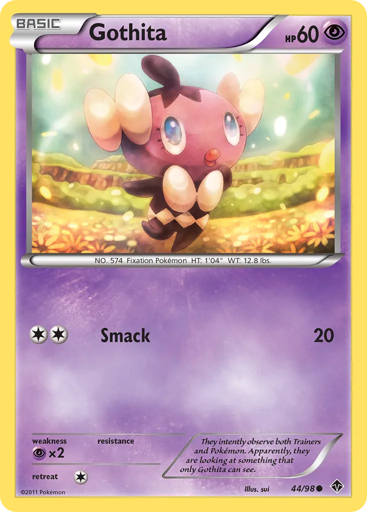 2011 Emerging Powers Gothita #44/98 Common card image