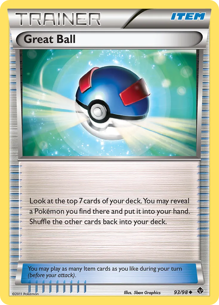 2011 Emerging Powers Great Ball Uncommon #93/98 Uncommon card image