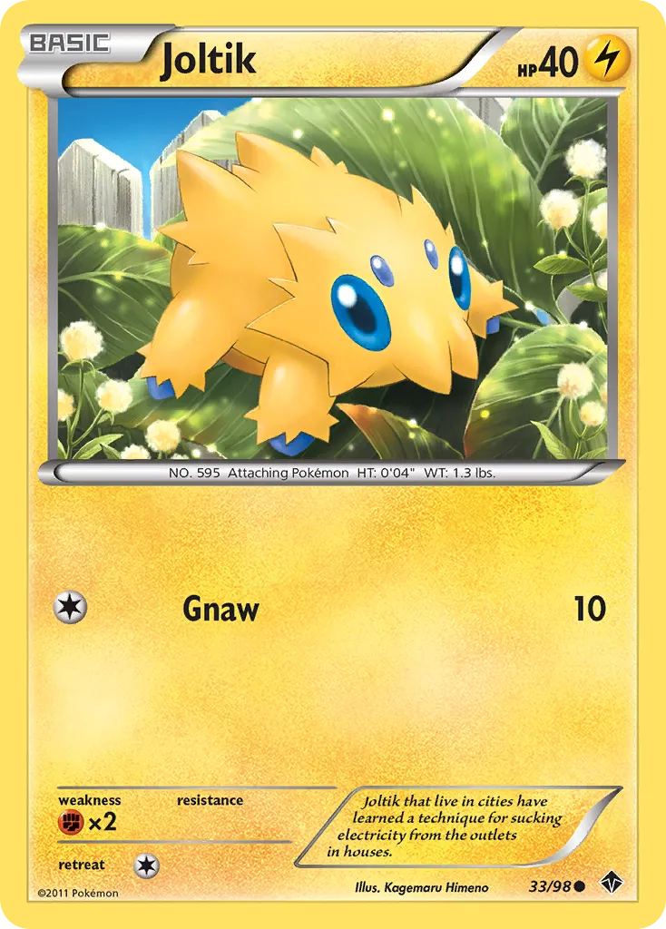 2011 Emerging Powers Joltik Common #33/98 Common card image
