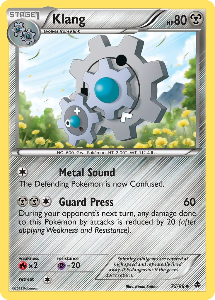 2011 Emerging Powers Klang Uncommon #75/98 Uncommon card image