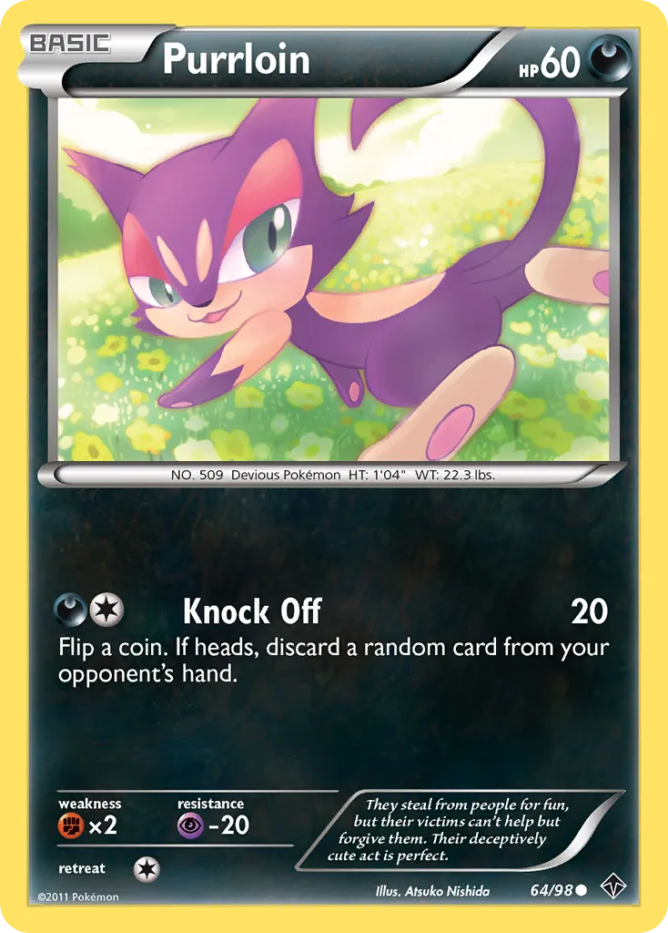 2011 Emerging Powers Purrloin Common #64/98 Common card image
