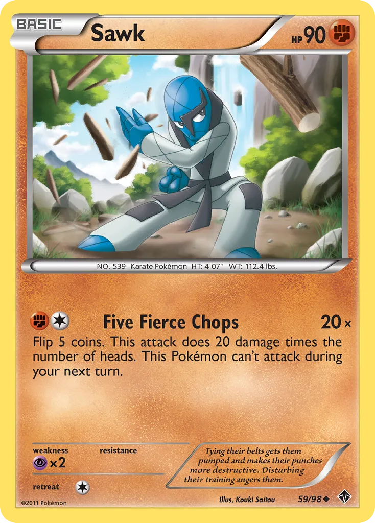 2011 Emerging Powers Sawk Uncommon #59/98 Uncommon card image