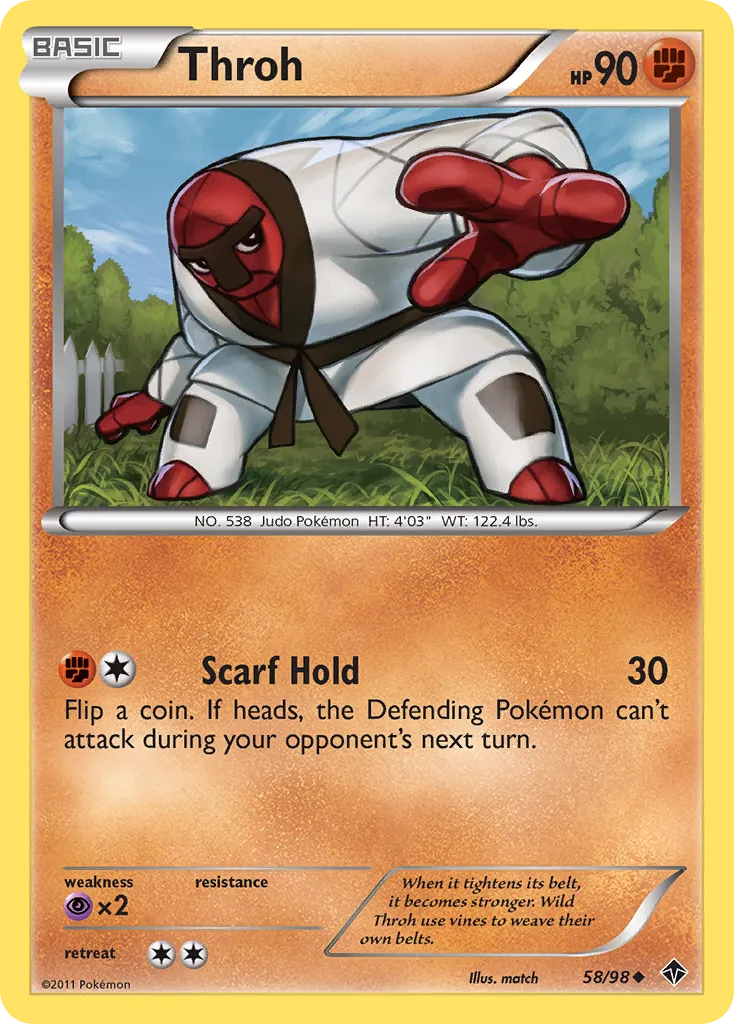 2011 Emerging Powers Throh Uncommon #58/98 Uncommon card image
