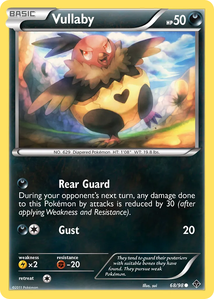 2011 Emerging Powers Vullaby Common #68/98 Common card image