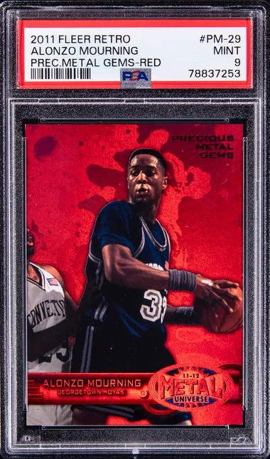 2011 Fleer Retro Alonzo Mourning Precious Metal Gems Red #PM-29 card image