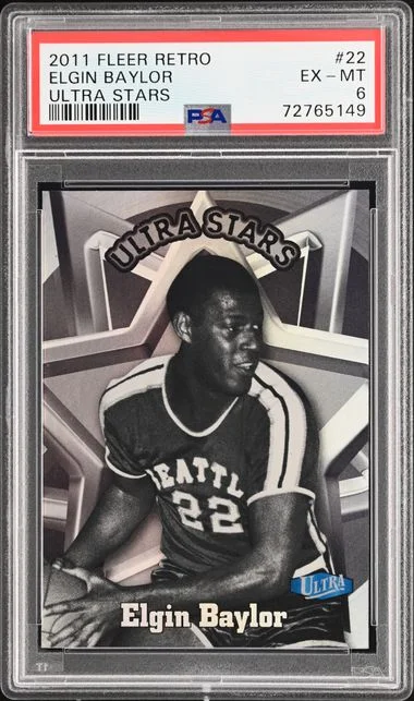 2011 Fleer Retro Elgin Baylor Ultra Stars #22 card image