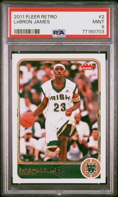 2011 Fleer Retro LeBron James #2 card image