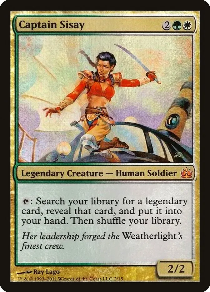 2011 From the Vault: Legends Captain Sisay mythic #2 unlisted card image