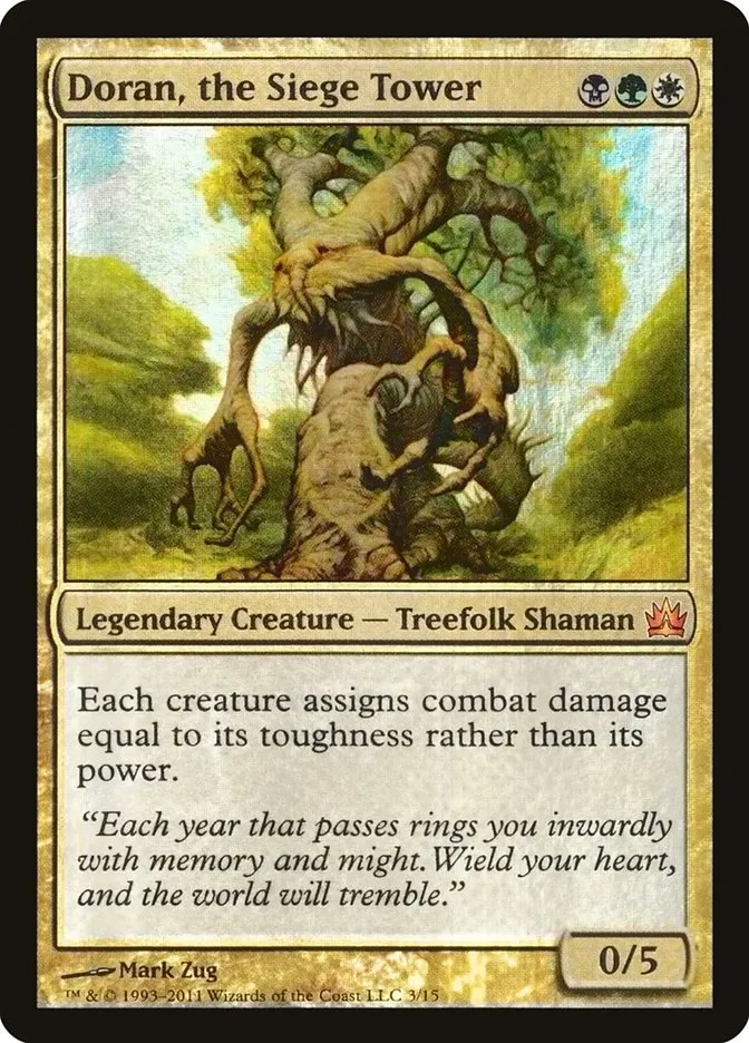 2011 From the Vault: Legends Doran, the Siege Tower mythic #3 unlisted card image