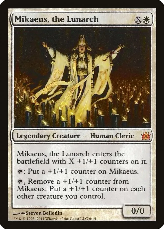 2011 From the Vault: Legends Mikaeus, the Lunarch mythic #6 unlisted card image