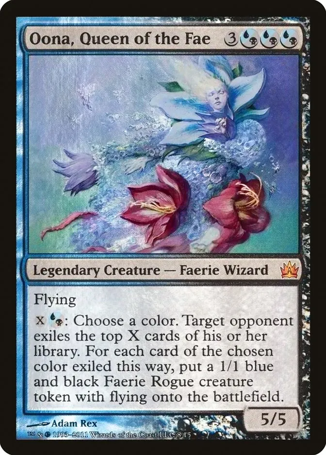 2011 From the Vault: Legends Oona, Queen of the Fae mythic #8 unlisted card image