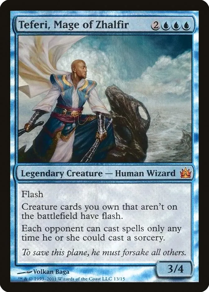 2011 From the Vault: Legends Teferi, Mage of Zhalfir mythic #13 unlisted card image