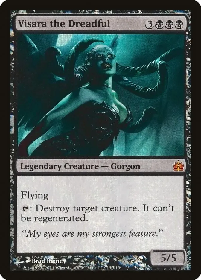 2011 From the Vault: Legends Visara the Dreadful mythic #15 unlisted card image