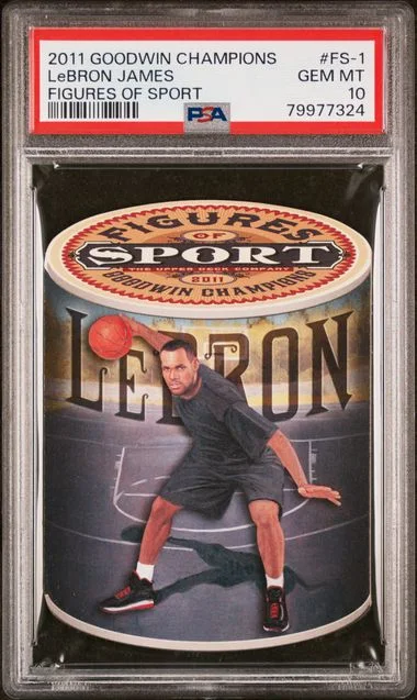2011 Goodwin Champions LeBron James Figures Of Sport #Fs-1 card image