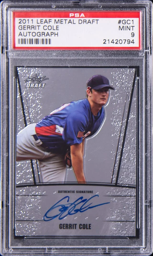 2011 Leaf Metal Gerrit Cole Draft Autograph #GC1 card image