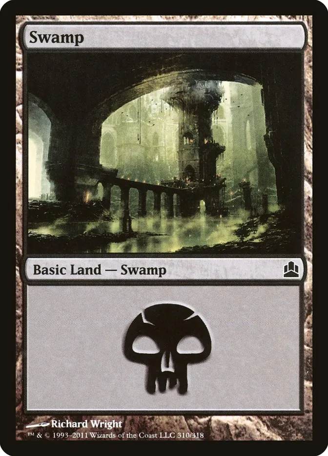 2011 Commander 2011 Swamp common #310 common card image