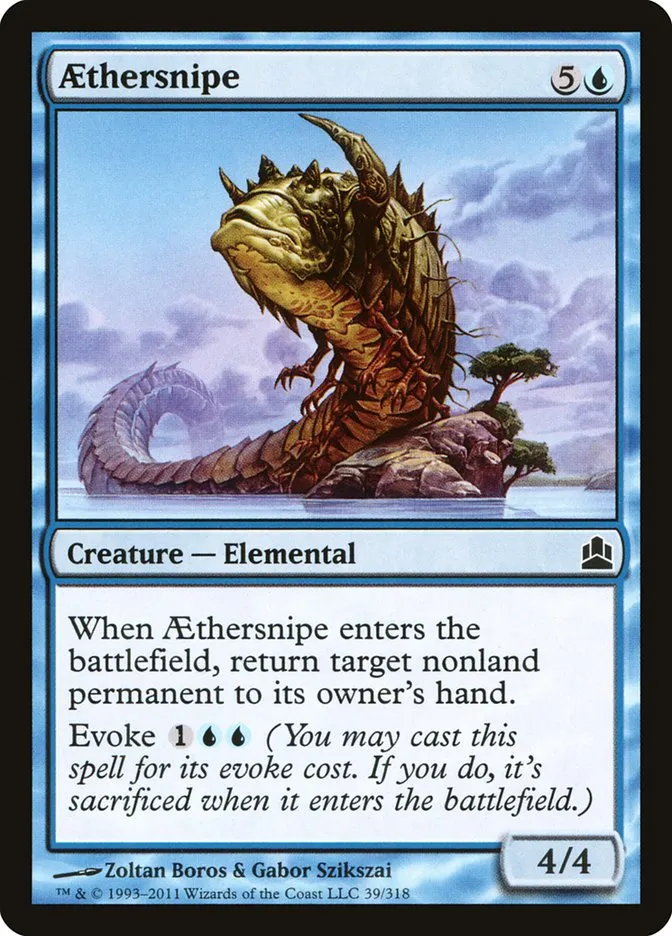 2011 Commander 2011 Aethersnipe common #39 common card image