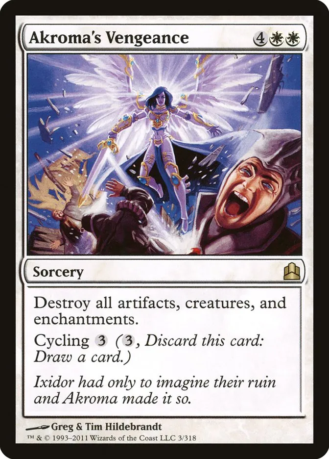 2011 Commander 2011 Akroma's Vengeance #3 rare card image