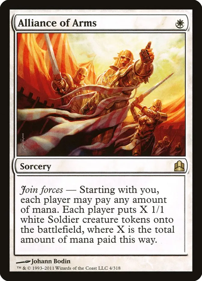 2011 Commander 2011 Alliance of Arms #4 rare card image