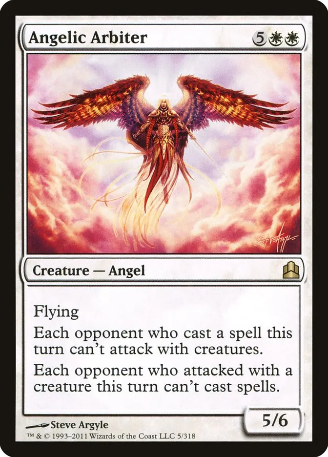 2011 Commander 2011 Angelic Arbiter rare #5 rare card image