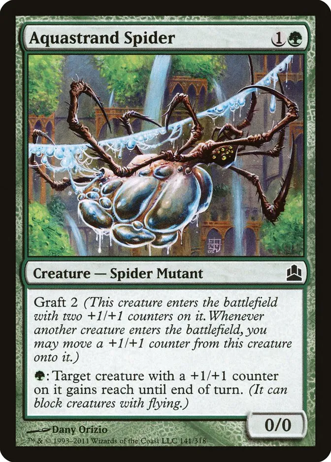 2011 Commander 2011 Aquastrand Spider common #141 common card image