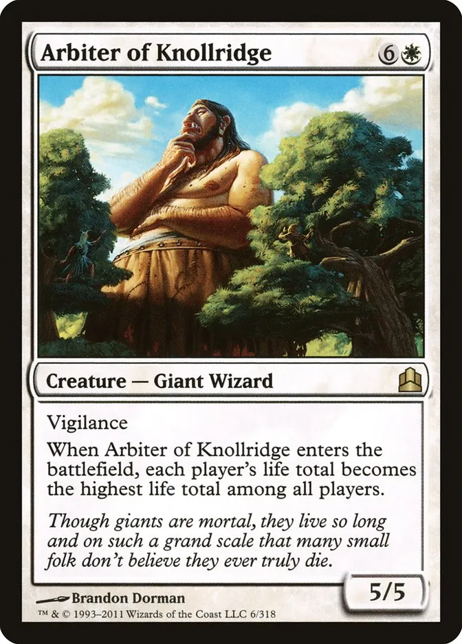 2011 Commander 2011 Arbiter of Knollridge #6 rare card image