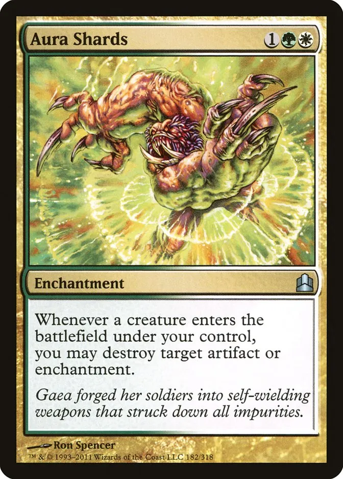 2011 Commander 2011 Aura Shards uncommon #182 uncommon card image