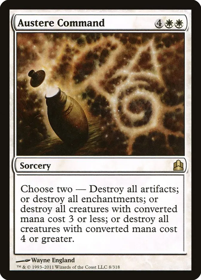 2011 Commander 2011 Austere Command rare #8 rare card image