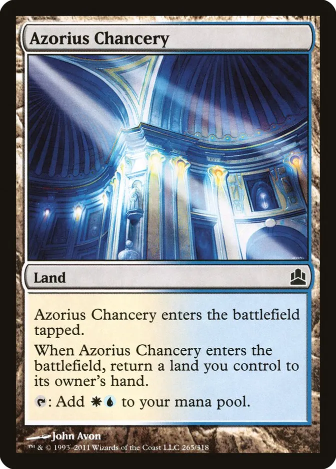 2011 Commander 2011 Azorius Chancery common #265 common card image