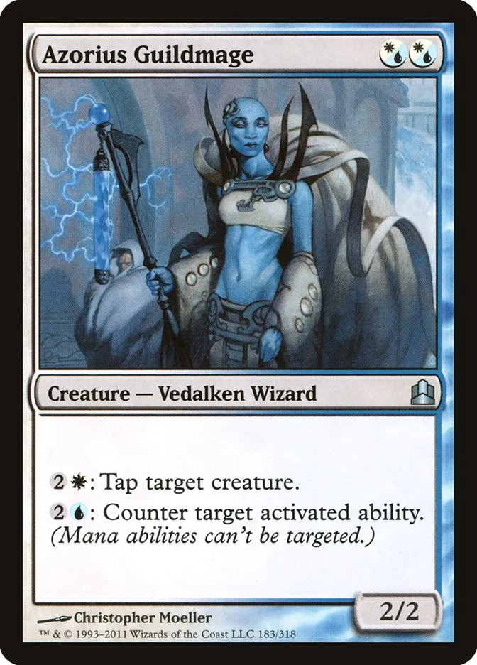 2011 Commander 2011 Azorius Guildmage uncommon #183 uncommon card image