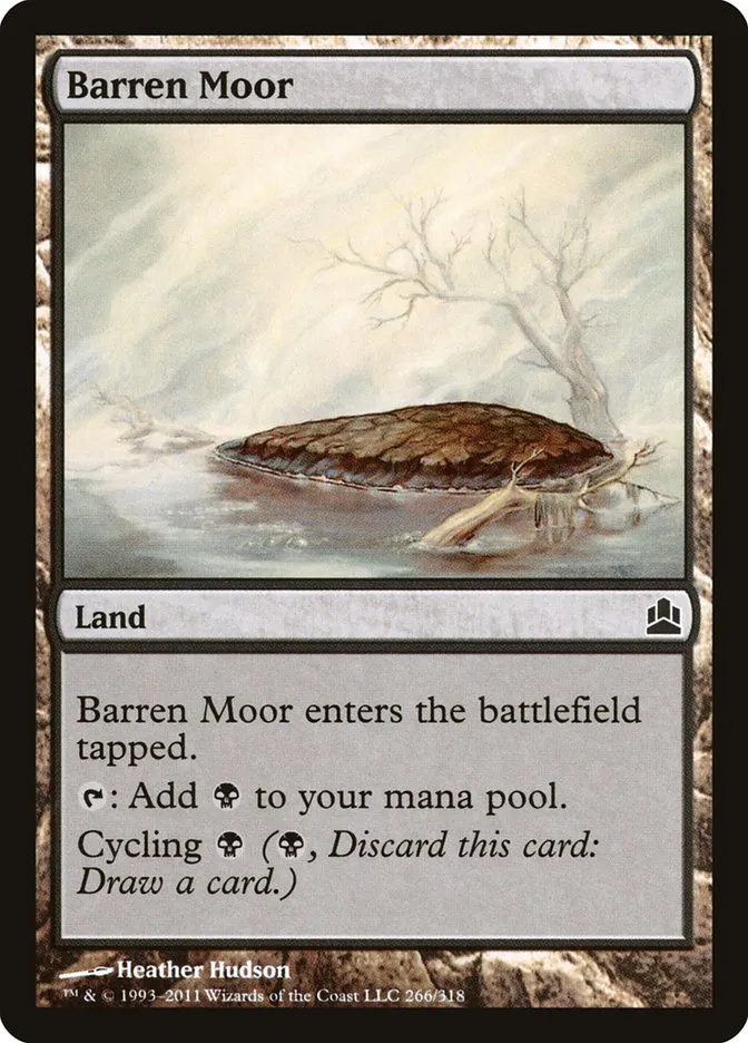 2011 Commander 2011 Barren Moor common #266 common card image