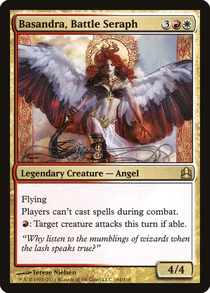 2011 Commander 2011 Basandra, Battle Seraph rare #184 rare card image