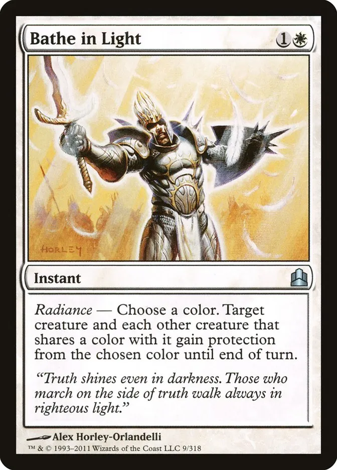 2011 Commander 2011 Bathe in Light uncommon #9 uncommon card image